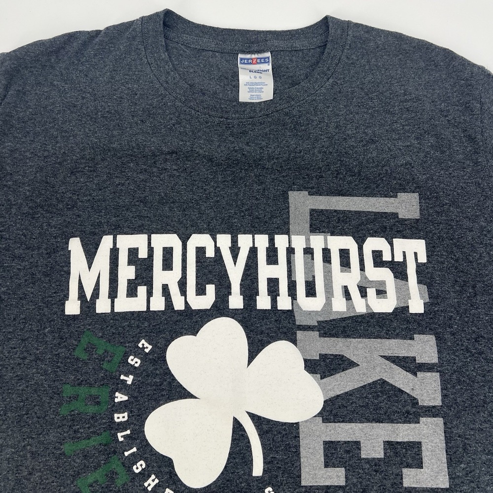 Mercyhurst University Lakers T Shirt Size Large Gray Erie, PA NCAA Football